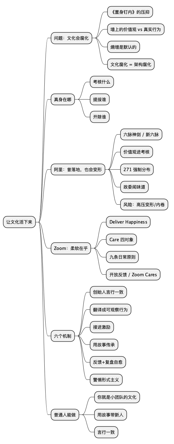 让文化活下来 思维导图